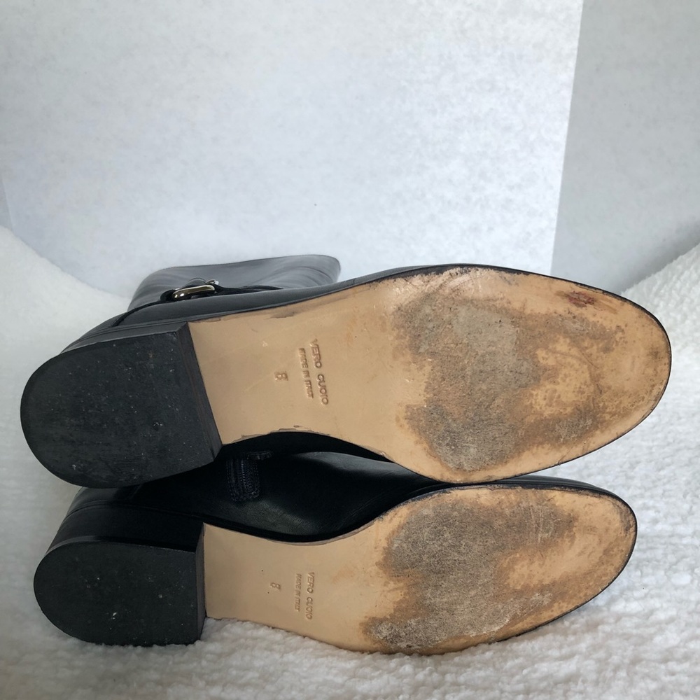 5F Bergdorf Goodman Crisscross Leather Boots - Picture 6 of 9